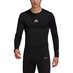Voorvertoning: Adidas Techfit / Climawarm Longsleeve Heren - Zwart