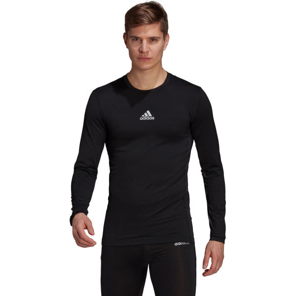 Adidas Techfit / Climawarm Maillot Manches Longues Hommes - Noir