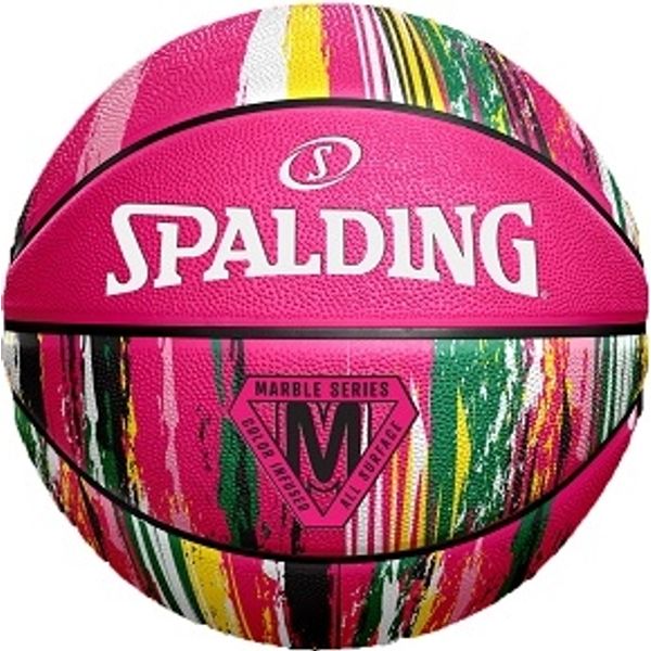 Bij elkaar passen Onmogelijk Dempsey Spalding Marble (Size 6) Basketbal voor Dames | Roze - Multicolor |  Teamswear