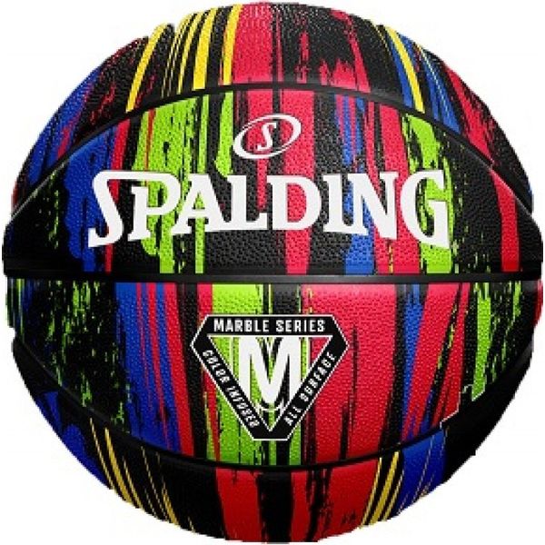 Spalding Marble (Size 7) Basketball Hommes - Noir / Multicolore