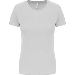 Proact Birdseye T-Shirt De Sport Manches Courtes Femmes - Blanc