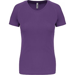 Proact Birdseye T-Shirt De Sport Manches Courtes Femmes - Violet