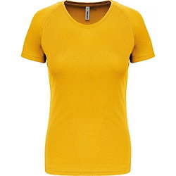 Proact Birdseye T-Shirt De Sport Manches Courtes Femmes - True Yellow