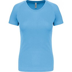 Proact Birdseye T-Shirt De Sport Manches Courtes Femmes - Sky Blue