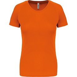 Proact Birdseye T-Shirt De Sport Manches Courtes Femmes - Orange