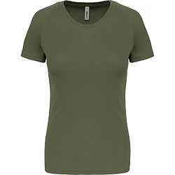 Proact Birdseye Kurzarm Sportshirt Damen - Olive