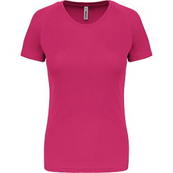 Proact Birdseye T-Shirt De Sport Manches Courtes Femmes - Fuchsia