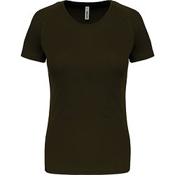 Proact Birdseye Kurzarm Sportshirt Damen - Dark Khaki