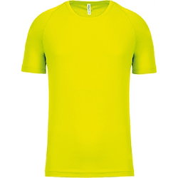 Proact Birdseye Functioneel Sportshirt Heren - Fluorescent Yellow