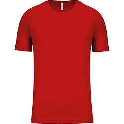 Proact Birdseye Kurzarm Sportshirt Herren - Red