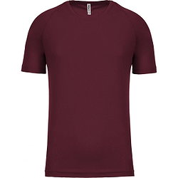 Proact Birdseye T-Shirt De Sport Manches Courtes Enfants - Wine