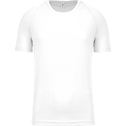 Proact Birdseye T-Shirt De Sport Manches Courtes Enfants - Blanc