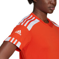 Présentation: Adidas Squadra 21 Maillot Manches Courtes Femmes - Orange / Blanc