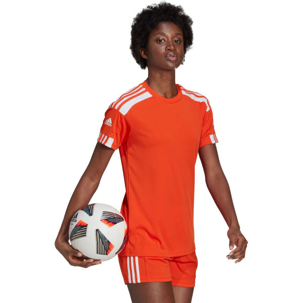 Adidas Squadra 21 Maillot Manches Courtes Femmes - Orange / Blanc