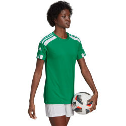 Voorvertoning: Adidas Squadra 21 Shirt Korte Mouw Dames - Groen / Wit
