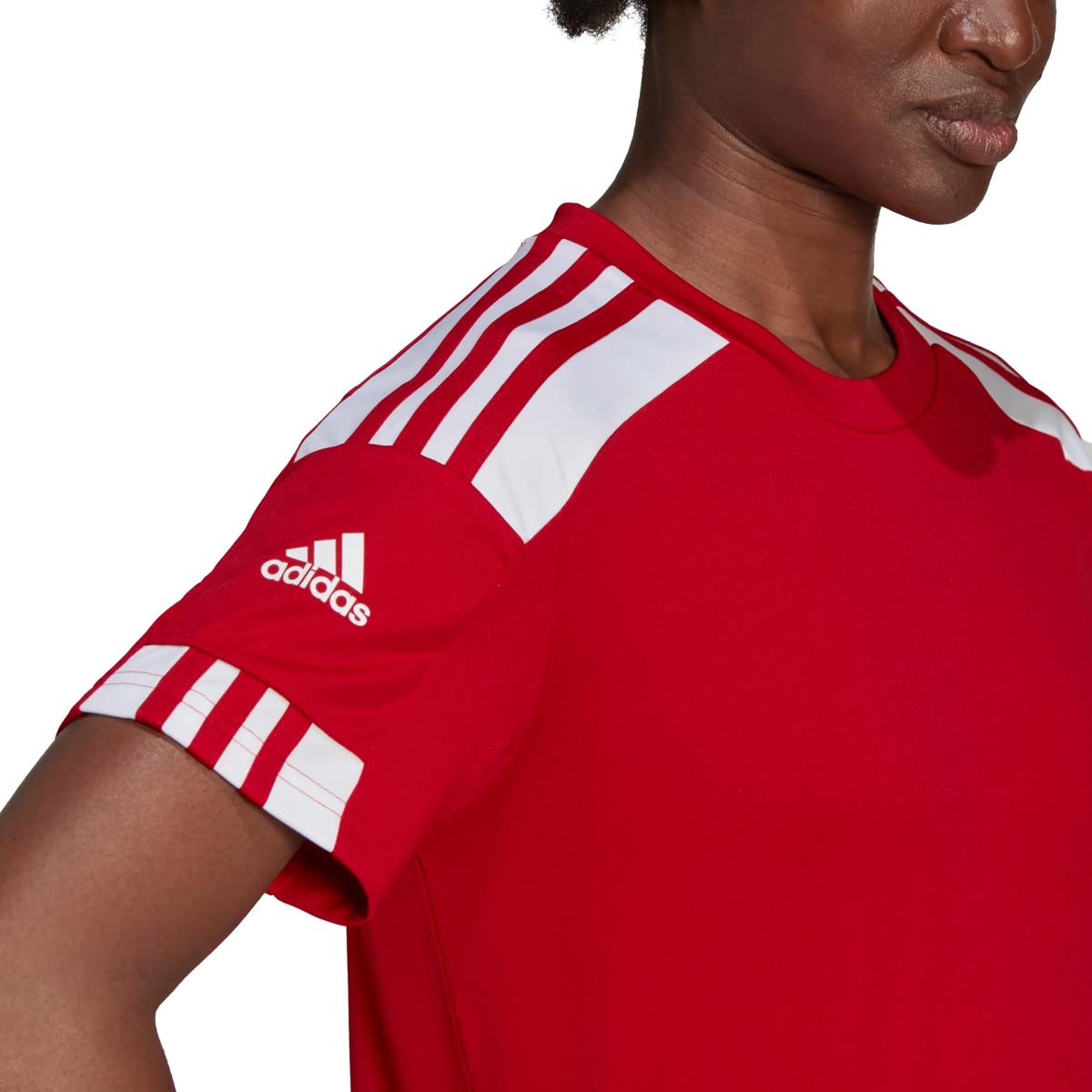 Adidas Squadra 21 Shirt Korte Mouw voor Dames | Rood - Wit | Teamswear