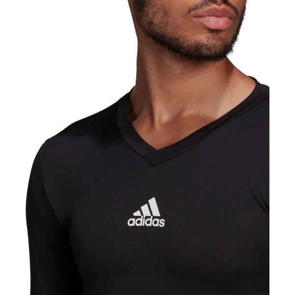 Adidas Base Tee 21 Shirt Lange Mouw Heren - Zwart