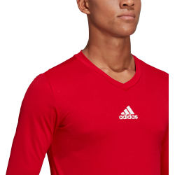 Voorvertoning: Adidas Base Tee 21 Shirt Lange Mouw Kinderen - Rood