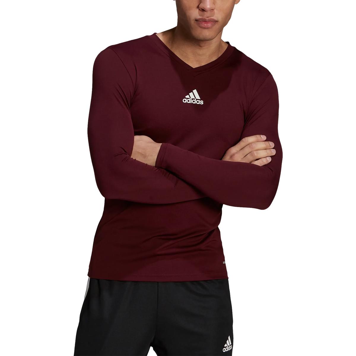 Adidas shirt sales bordeaux rood