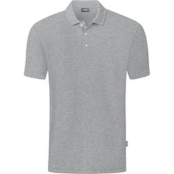 Jako Organic Polo Hommes - Gris Clair Mélange