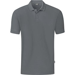 Jako Organic Polo Heren - Steengrijs