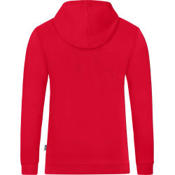 Voorvertoning: Jako Organic Sweater Met Kap Heren - Rood