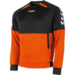 Hummel Authentic Top Round Neck Hommes - Orange / Noir