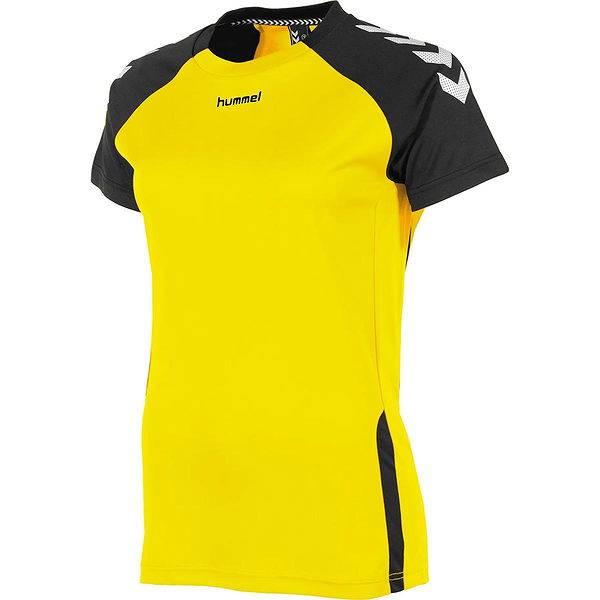 Hummel Authentic T-Shirt voor Dames Geel Teamswear