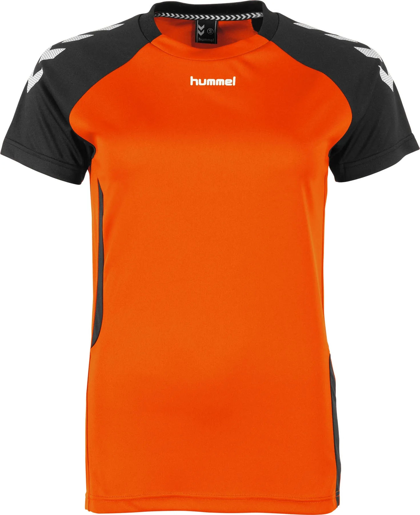 Trojaanse paard half acht Wolf in schaapskleren Hummel Authentic T-Shirt voor Dames | Oranje | Teamswear
