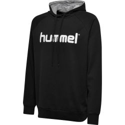 Présentation: Hummel Go Cotton Logo Sweat-Shirt Capuche Hommes - Noir