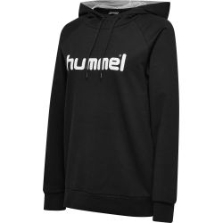 Voorvertoning: Hummel Go Cotton Logo Hoodie Dames - Zwart