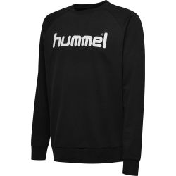 Voorvertoning: Hummel Go Cotton Logo Sweater Heren - Zwart