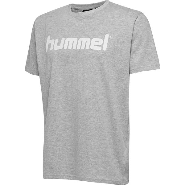 Hummel Go Cotton Logo T-Shirt Heren - Grijs Gemeleerd