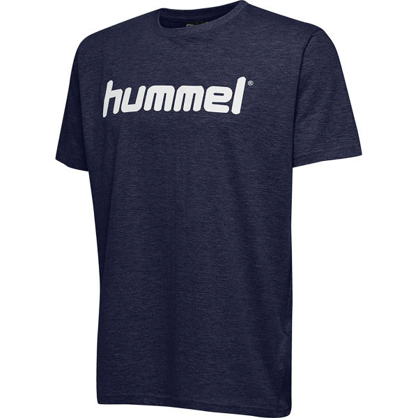 Hummel Go Cotton Logo T-Shirt Hommes - Marine
