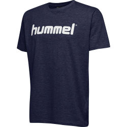 Voorvertoning: Hummel Go Cotton Logo T-Shirt Heren - Marine