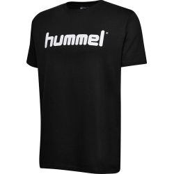 Voorvertoning: Hummel Go Cotton Logo T-Shirt Kinderen - Zwart