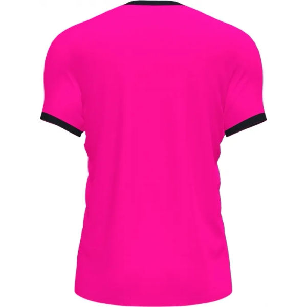 Supernova III Maillot Manches Courtes Hommes - Rose Fluo / Noir