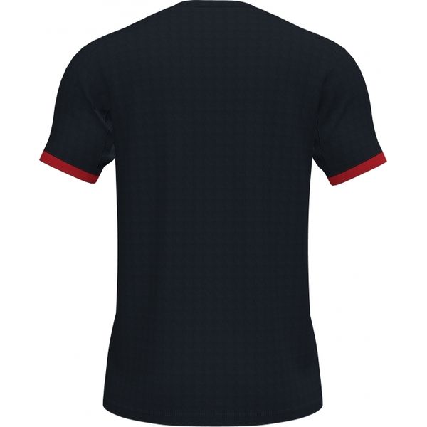 Joma Supernova III Maillot Manches Courtes Hommes - Noir / Rouge