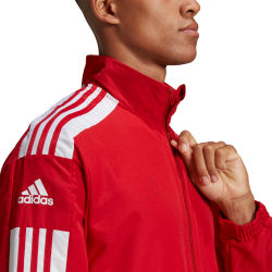 Présentation: Adidas Squadra 21 Veste D'entraînement De Loisir Hommes - Rouge / Blanc
