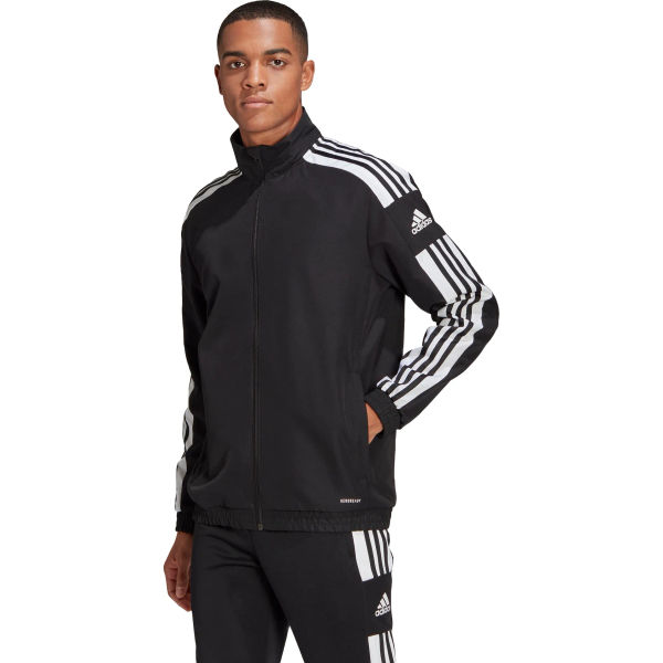 Adidas Squadra 21 Veste D'entraînement De Loisir Hommes - Noir / Blanc