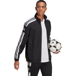 Présentation: Adidas Squadra 21 Veste D'entraînement De Loisir Hommes - Noir / Blanc