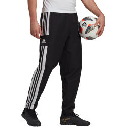 Voorvertoning: Adidas Squadra 21 Trainingsbroek Vrije Tijd Heren - Zwart / Wit
