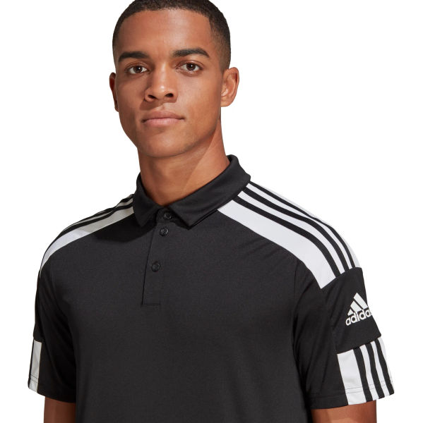 Adidas Squadra 21 Polo Heren - Zwart / Wit