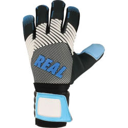 Voorvertoning: Real Aqua Keepershandschoenen Heren - Zwart / Lichtblauw