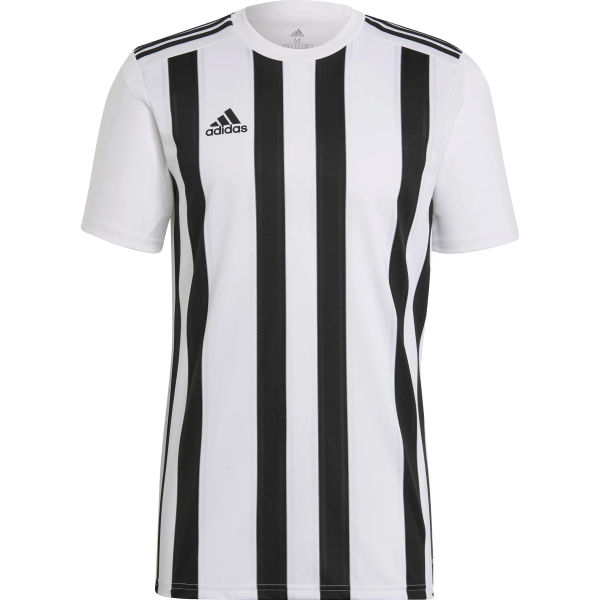 Adidas Striped 21 Shirt Korte Mouw Heren - Wit / Zwart