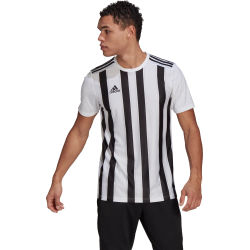 Voorvertoning: Adidas Striped 21 Shirt Korte Mouw Heren - Wit / Zwart
