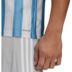 Voorvertoning: Adidas Striped 21 Shirt Korte Mouw Heren - Hemelsblauw / Wit