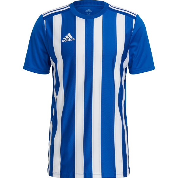 Adidas Striped 21 Maillot Manches Courtes Hommes - Royal / Blanc
