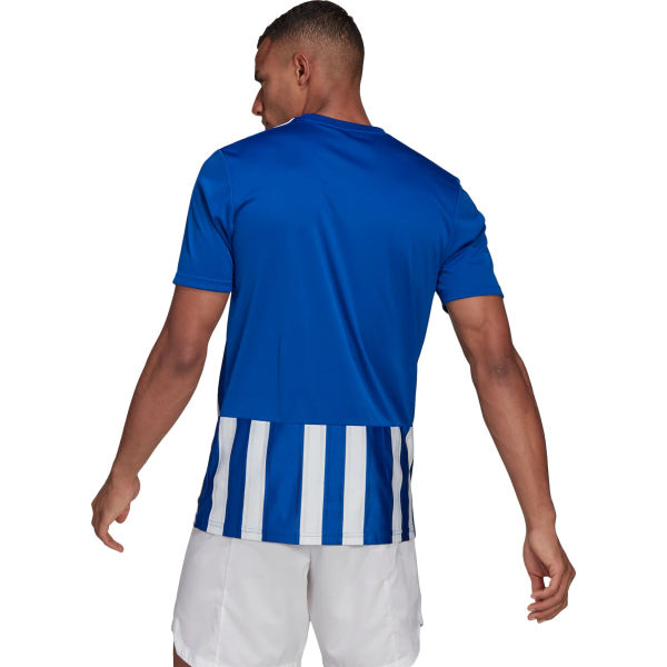 Striped 21 Maillot Manches Courtes Hommes - Royal / Blanc