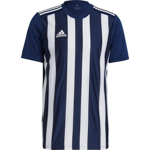 Adidas Striped 21 Maillot Manches Courtes Hommes - Marine / Blanc
